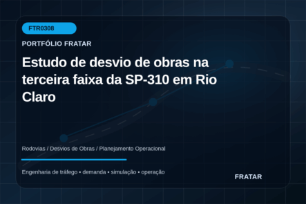 Arte editorial para Estudo de desvio de obras na terceira faixa da SP-310 em Rio Claro