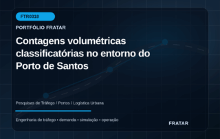 Arte editorial para Contagens volumétricas classificatórias no entorno do Porto de Santos