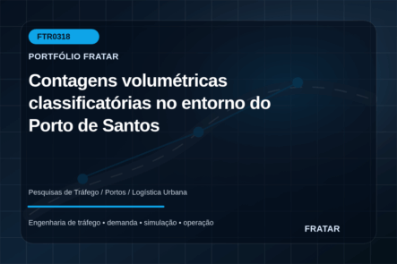 Arte editorial para Contagens volumétricas classificatórias no entorno do Porto de Santos