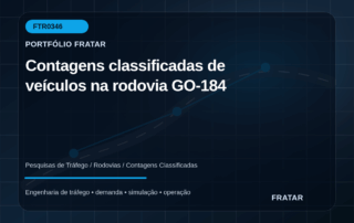 Arte editorial para Contagens classificadas de veículos na rodovia GO-184