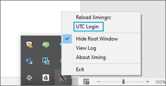 Capturas dos passos iniciais de UTC Backup/Restore, UTC Machine Configuration, XLaunch/UTC Login e comandos SCOOT. (56 5)