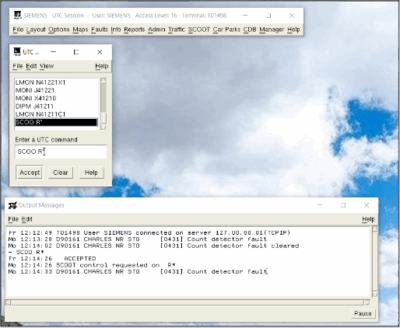 Capturas dos passos iniciais de UTC Backup/Restore, UTC Machine Configuration, XLaunch/UTC Login e comandos SCOOT.