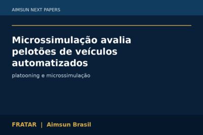 Microssimulação avalia pelotões de veículos automatizados