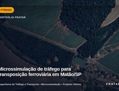 Microssimulação de tráfego para transposição ferroviária em Matão/SP